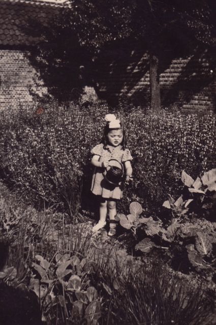 Omdat Florence obstinaat en uren aan één stuk de planten begoot heeft vader voor haar een rijstveld aangelegd.